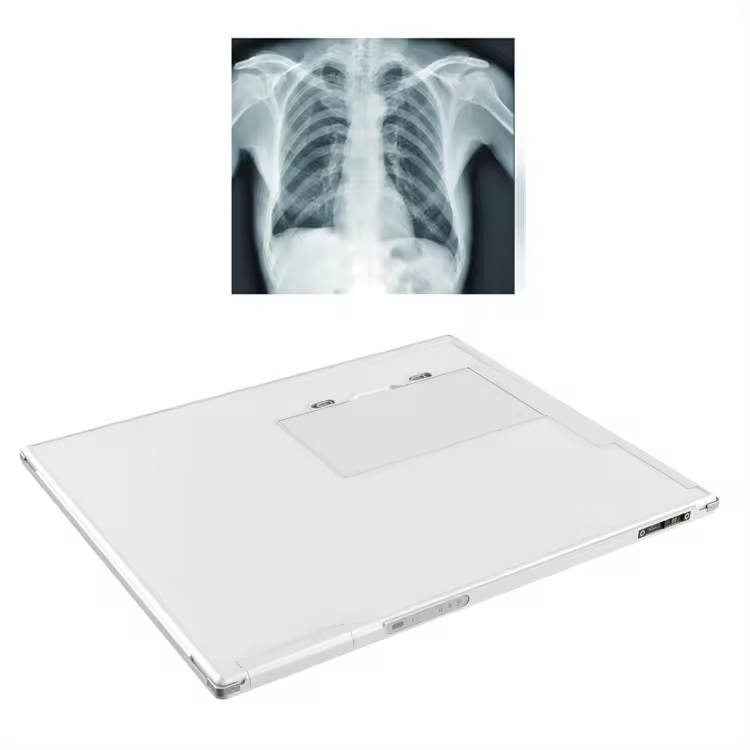 H0054 17*17 İnç Iray DR kablosuz düz panel dedektörü Tıbbi X Ray Ekipmanı Kablosuz Dijital X-ray düz panel dedektörü