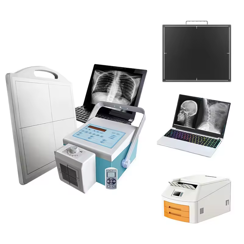 H0068 Radyografi Görüntüleme Tanı Rakamlı X-Ray Dedektörü için DR Panelli X-Ray Dijital Taşınabilir X-Ray Makinesi