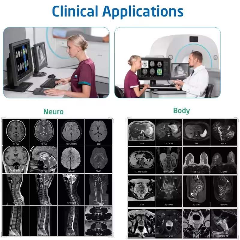 H0024 Hastane Tıbbi Ekipman Rezonans Manyetik MRI Makinesi Tıbbi 1.5T MRI Tarayıcı