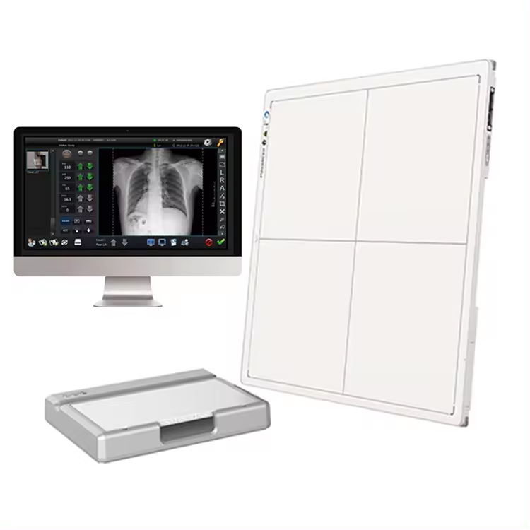 H0054 17*17 İnç Iray DR kablosuz düz panel dedektörü Tıbbi X Ray Ekipmanı Kablosuz Dijital X-ray düz panel dedektörü