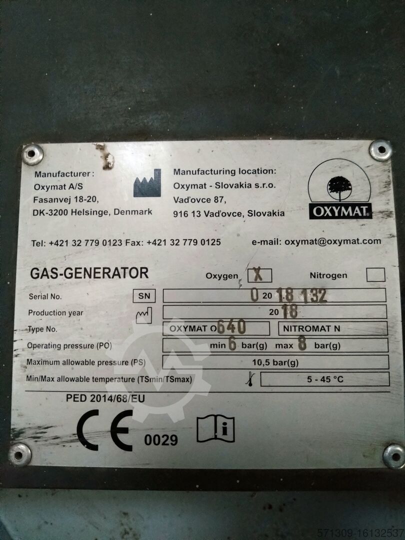 H20009 ZUURSTOFGASGENERATOR OXYMAT OXYMAT O 640